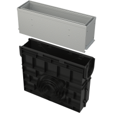 Alcadrain AVZ101R-R122R Servicebox für Schlitzrinne, asymmetrisch, 160 mm, verzinkt