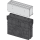 Alcadrain AVZ101R-R124R Servicebox für Schlitzrinne, symmetrisch, 160 mm, verzinkt