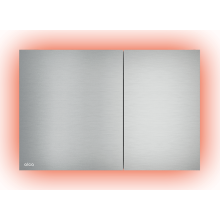 Alcadrain AIR LIGHT Betätigungsplatte für Vorwandinstallationssysteme mit Beleuchtung Rainbow, Alunox-Matt