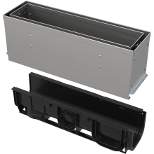 Alcadrain AVZ101S-R322R Revisionsteil für Schlitzrinne, asymmetrisch, 160 mm, Edelstahl