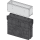 Alcadrain AVZ101R-R322R Servicebox für Schlitzrinne, asymmetrisch, 160 mm, Edelstahl