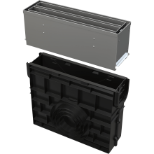 Alcadrain AVZ101R-R324R Servicebox für Schlitzrinne, symmetrisch, 160 mm, Edelstahl