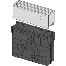 Alcadrain AVZ101R-R324R Servicebox für Schlitzrinne, symmetrisch, 160 mm, Edelstahl
