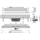 Alcadrain APZ5-TWIN SPA Abflusssystem für Einbau in...