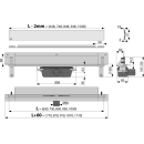 Alcadrain APZ5-SHADE Abflusssystem für Einbau in die...