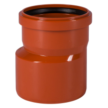 KG-Uebergangsrohr DN 125x110 mit vormontierten Dichtringen