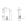 Geberit Monolith Sanitärmodul für Stand-WC, 101 cm, mit P-Anschlussbogen, Wasseranschluss seitlich