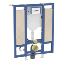 Geberit Duofix Element für Wand-WC, 112 cm, mit Sigma UP-Spülkasten 12 cm, barrierefrei, für Stütz- und Haltegriffe, für Betätigung von vorne