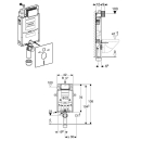 Geberit Kombifix Element für Wand-WC, 108 cm, mit...