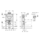 Geberit Duofix Element für Wand-WC, 82 cm, mit Omega...