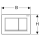 Geberit Omega 20 square Betätigungsplatte für 2-Mengen-Spülung