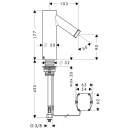 AXOR Starck Elektronik-Waschtischmischer mit...