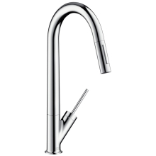 AXOR Starck Einhebel-Küchenmischer 270 mit Ausziehbrause, Edelstahl Finish