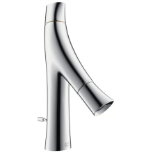 AXOR Starck Organic 2-Griff Waschtischmischer 80 mit Zugstangen-Ablaufgarnitur, Chrom