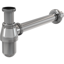 alcadrain Flaschengeruchverschluss für die Waschbecken DN63 mit einer Überwurfmutter 5/4", Metall