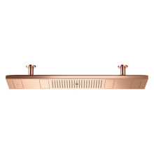 AXOR ShowerSolutions ShowerHeaven 1200/300 4jet mit Lichtmodul 3500 K, Polished Red Gold