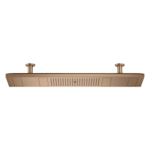 AXOR ShowerSolutions ShowerHeaven 1200/300 4jet mit Lichtmodul 3500 K, Brushed Red Gold