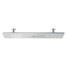 AXOR ShowerSolutions ShowerHeaven 1200/300 4jet mit Lichtmodul 3500 K, Polished Black Chrome