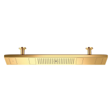 AXOR ShowerSolutions ShowerHeaven 1200/300 4jet mit Lichtmodul 3500 K, Polished Gold Optic