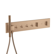 AXOR ShowerComposition Thermostatmodul 610/110 Unterputz für 4 Verbraucher, Brushed Red Gold
