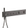 AXOR ShowerComposition Thermostatmodul 610/110 Unterputz für 4 Verbraucher, Brushed Black Chrome
