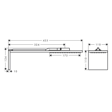 AXOR ShowerComposition Kopfbrausemodul 110/220 1jet, Brushed Nickel