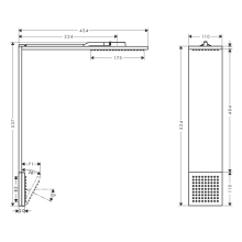 AXOR ShowerComposition Brausenmodul 110/220 1jet mit Schulterbrause, Chrom