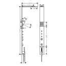 AXOR ShowerComposition Duschpaneel mit Thermostat,...