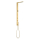 AXOR ShowerComposition Duschpaneel mit Thermostat, Kopfbrause 110/220 1jet und Schulterbrause, Brushed Gold Optic