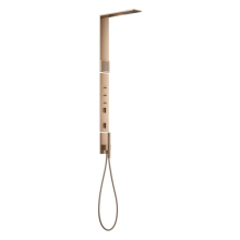 AXOR ShowerComposition Duschpaneel mit Thermostat, Kopfbrause 110/220 1jet und Schulterbrause, Polished Red Gold