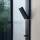 AXOR ShowerComposition Duschpaneel mit Thermostat, Kopfbrause 110/220 1jet und Schulterbrause, Mattschwarz