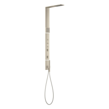 AXOR ShowerComposition Duschpaneel mit Thermostat, Kopfbrause 110/220 1jet und Schulterbrause, Brushed Nickel