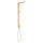 AXOR ShowerComposition Duschpaneel mit Thermostat, Kopfbrause 110/220 1jet und Schulterbrause, Brushed Brass