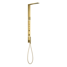 AXOR ShowerComposition Duschpaneel mit Thermostat, Kopfbrause 110/220 1jet und Schulterbrause, Polished Gold Optic