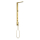 AXOR ShowerComposition Duschpaneel mit Thermostat, Kopfbrause 110/220 1jet und Schulterbrause, Polished Gold Optic