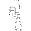 AXOR Starck Portereinheit 120/120 mit Stabhandbrause 2jet...