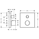 AXOR Starck Organic Thermostat Unterputz mit...