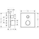 AXOR Starck Organic Thermostat Unterputz mit Ab- und...