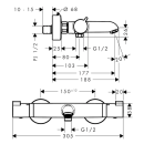 hansgrohe Ecostat Comfort Wannenthermostat Aufputz,...