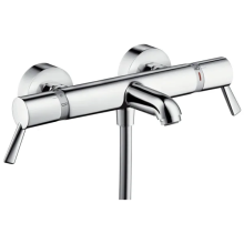 hansgrohe Ecostat Comfort Wannenthermostat Care Aufputz mit extra langen Griffen, Chrom