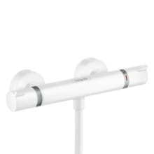 hansgrohe Ecostat Comfort Brausethermostat Aufputz, Mattweiß