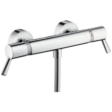 hansgrohe Ecostat Comfort Brausethermostat Care Aufputz mit extra langen Griffen, Chrom