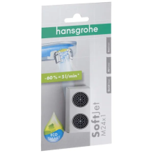 hansgrohe SoftJet Luftsprudler Set M24x1 mit Durchflussbegrenzer 5 l/min