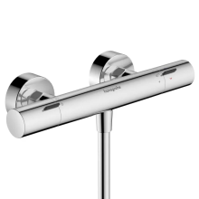 hansgrohe Ecostat Fine Brausethermostat Aufputz mit Temperaturbegrenzer, Chrom