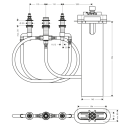 hansgrohe 4-Loch Wannenarmatur Grundset mit sBox