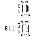 AXOR Verlängerung Set 25 mm für...