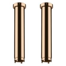 AXOR ShowerSolutions Verlängerung Set 230 mm für Deckenbefestigung ShowerHeaven 1200/300 4jet, Polished Red Gold