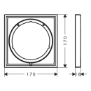 hansgrohe Verlängerungsrosette E 5 mm, Mattschwarz