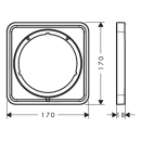hansgrohe Verlängerungsrosette Q 5 mm, Chrom