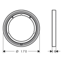 hansgrohe Verlängerungsrosette S 5 mm, Chrom